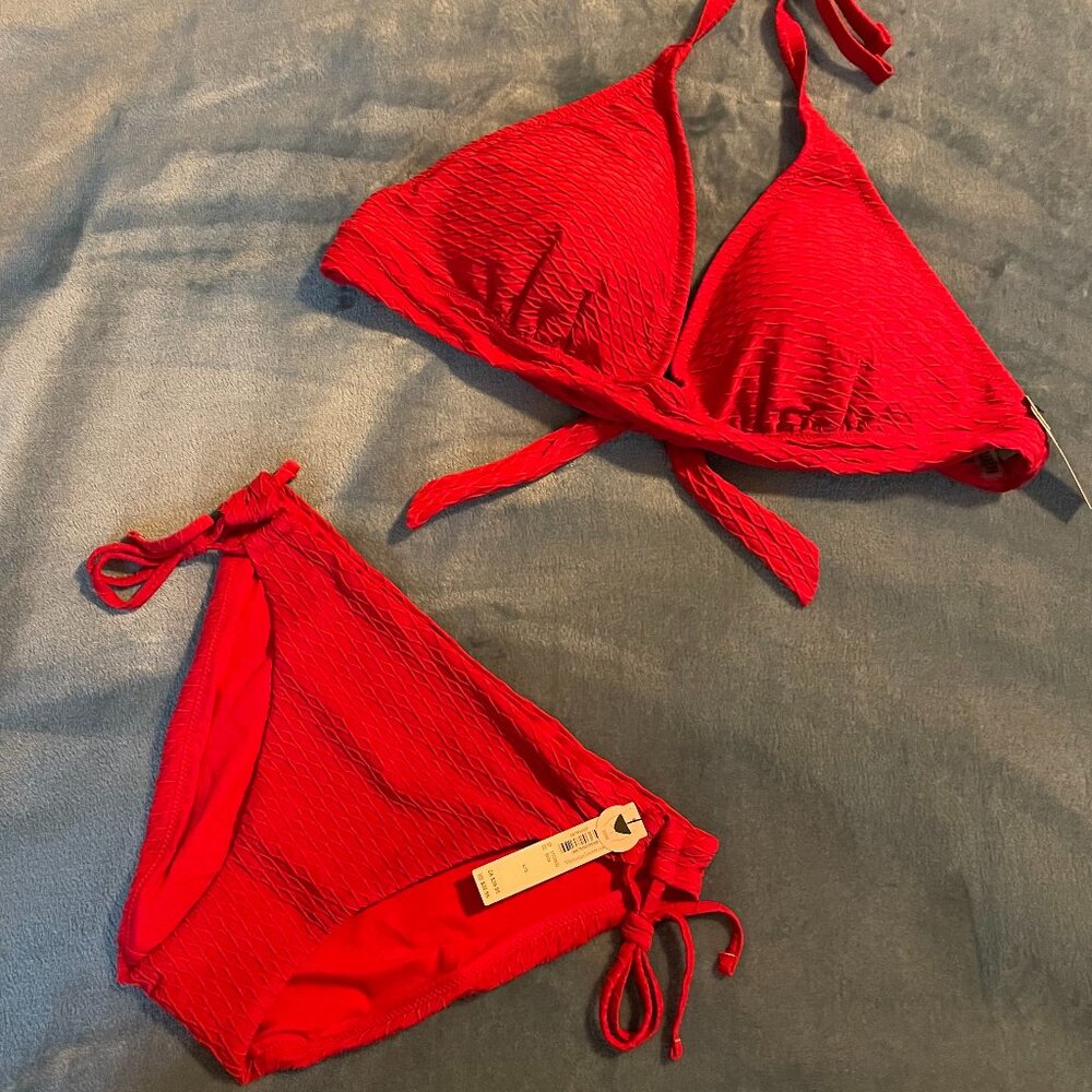 Victoria's Secret, (XL/L) Padded Triangle TOP & L Bottoms, NEW!